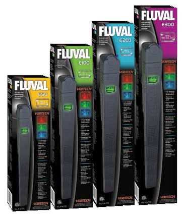 Fluval «Е» нагреватель с трехцветным LCD-дисплеем, 200 Вт