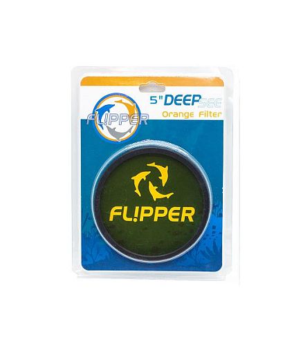 Оранжевый светофильтр Flipper DeepSee 5" MAX Orange Lens для фото кораллов