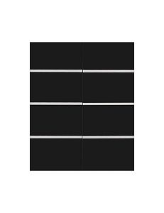Дверки Biodesign Ф-300 для ALTUM 200, 450, 700, ALTUM PANORAMIC 200, 450, 700, черная шагрень, 2 шт.
