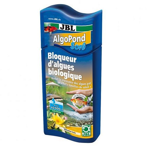 JBL AlgoPond Sorb препарат для блокирования роста водорослей в садовом пруду,  2,5 л