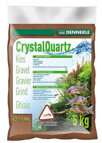 Грунт Dennerle CRYSTAL QUARTZ GRAVEL, светло-коричневый, 5 кг