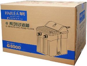 Фильтр прудовый Hailea биомеханический со встроенным UV стерилизатором, 11 Вт, 4000 л/ч