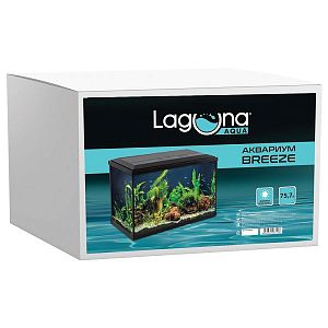 Аквариум Laguna Breeze, черный, 75,7 л, 612х230×431 мм