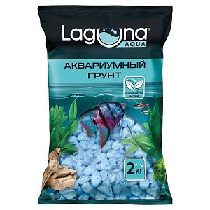 Грунт Laguna цветной синий, 2 кг, 5−8 мм