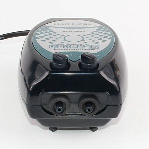 Компрессор аквариумный Hailea Adjustable silent 6603, с регулятором потока, 2 канала, 3 Вт, 2×3,5 л/мин