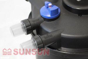 Фильтр прудовый напорный SUNSUN CPF-30000 с UV-стерилизатором, обратной промывкой, 75 л, 12 000 л/ч, UV-55 Вт