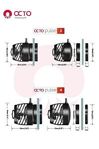 Помпа перемешивающая волновая Octo Pulse Wave Pumps (4) с контроллером, 17 000 л/ч, 11−32 Вт