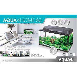 Aquael Aqua4Home 60 аквариум фигурный, 45 л