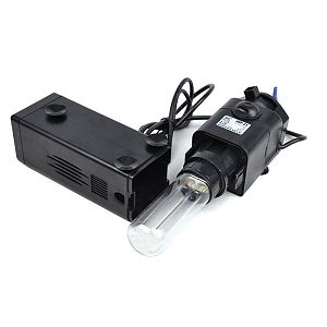 Фильтр-стерилизатор SunSun JUP-21 для аквариумов до 350 л, помпа 8 Вт, UV лампа 7 Вт, 800 л/ч