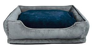 Лежак TRIXIE Pino с бортиками, 50×40 см, серый, синий