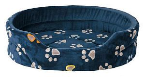 Лежак TRIXIE Jimmy с бортиками, 75×65 см, синий