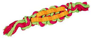 Игрушка-узлы TRIXIE Denta Fun на верёвке, резина, 4 см, 22 см