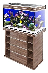 Морской аквариум с тумбой STELLEX AQUA 135, 135 л, 81х38×132 см