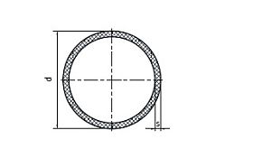 Труба напорная ПВХ НПВХ под склейку, 40 мм, толщина стенки 2,4 -3,0 мм, размер 1 м