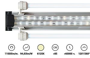 Светильник LED SCAPE HYBRID MAXI LIGHT, LED 66,5Вт+ T5 HO 2х54Вт, 150 см