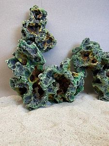 Камень цветной биокерамика море М, 14−17 см