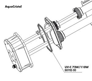 JBL Прокладка для электрического блока УФ-стерилизаторов AquaCristal UV-C 72/110W, арт. 6 070 500