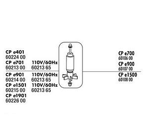 Полный комплектдля замены ротора JBL CP e1500 Impeller Kit для внешнего фильтра CristalProfi e1500