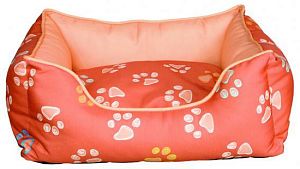 Лежак TRIXIE Jimmy с бортиками, 75×65 см, оранжево-розовый