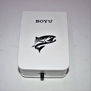 Компрессор BOYU портативный перезаряжаемый аквариумный, встроенный аккумулятор, 1 Вт, 2×1,2 л/мин