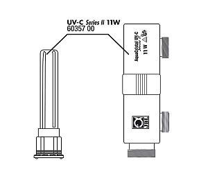 JBL Корпус стерилизатора JBL AquaCristal UV-C 11W SERIES II с крепежом, арт. 6 035 700