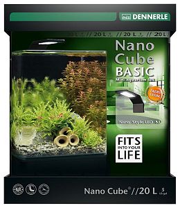 Нано-аквариум Dennerle NanoCube Basic 20 Style LED M с базовым комлектом и светильником, 20 л