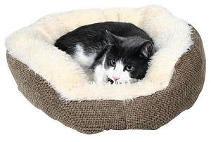 Лежак TRIXIE «Yuma» для кошки, 45 см, коричневый, белый