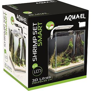 Aquael Shrimp Set SMART 30 аквариум белый, 30 л