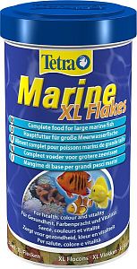 Корм TetraMarin Flakes XL для морских рыб, крупные хлопья 500 мл