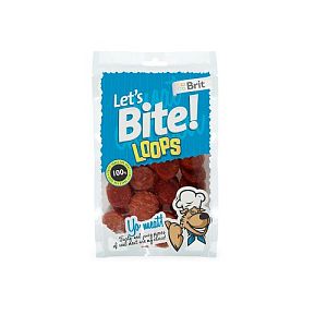 Лакомство Brit Let's Bite Loops «Колечки» для собак, 80 г