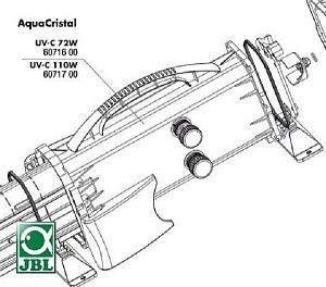 JBL Внешний корпус УФ-стерилизатора AquaCristal UV-C 72W, арт. 6 071 600