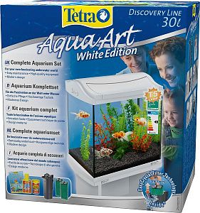 Tetra AquaArt Goldfish Discover Line аквариумный комплект, белый, 30 л