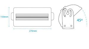 Светильник Arcadia COMPACT LIGHTING UNIT для птиц, Е27, 24 Вт, 270х150×75 мм