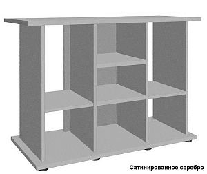 Подставка без дверок Biodesign РИФ 250 чёрная шагрень, плита ЛДСП 16/22 мм, 101х46×74 см