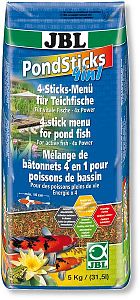 JBL Pond Sticks 4in1 комплексный корм для всех прудовых рыб, 4 вида палочек разного цвета, 31 л