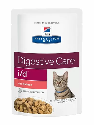 Диета Hill`s Prescription Diet i/d с Лососем для кошек при заболеваниях ЖКТ, 85 г Диета Hill`s Prescription Diet i/d с Лососем для кошек при заболеваниях ЖКТ, 85 г