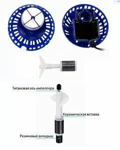 Регулируемая помпа течения SunSun JVP-131 магнитный держатель, 8 Вт, 6000 л/ч. Аквариумный интернет-магазин STELLEX AQUA